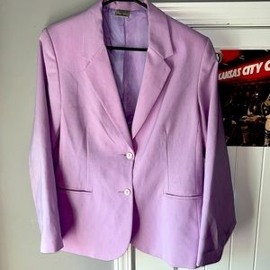Alison Daley womens blazer size 10 lavender colored